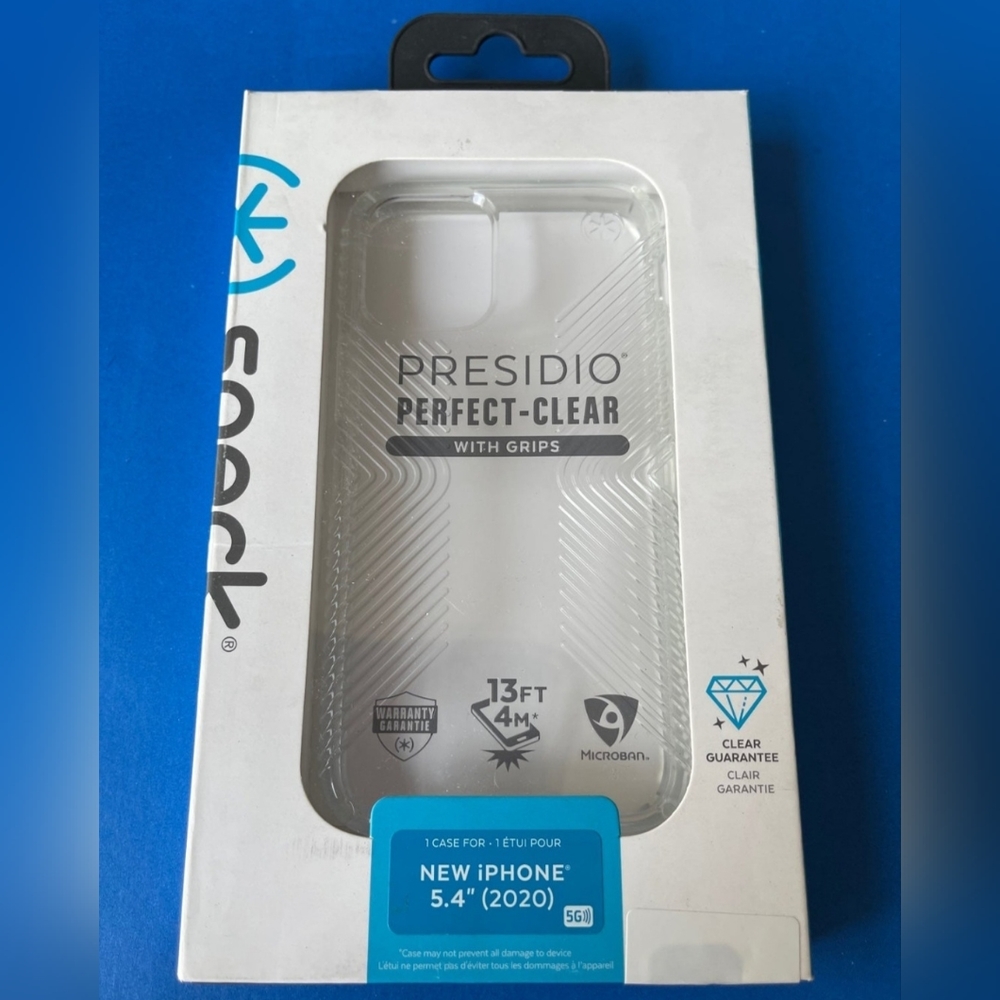 iPhone 12 Mini - Speck Presidio Perfect-Clear Case with Grips